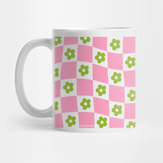 Chess flower pattern by Artery Designs Co.